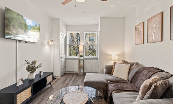 Spruce Hill Apartment | 1 Bedroom Apartment with in unit laundry, wifi, ac, utilities included