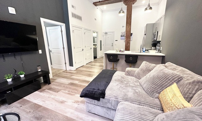 Lafayette Square Apartment | 1-bedroom Apartment with gym, rooftop hot tub, WiFi in fabulous St. Louis!