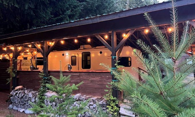 Packwood House | 1-bedroom travel camper @ end of high valley with King Bed, hdtv, bbq,WiFi, AC