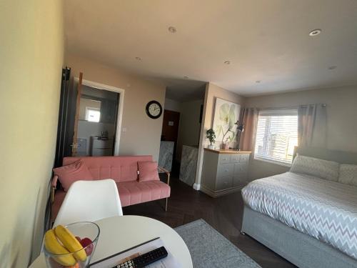Plympton Apartment | 1 double bed studio with private access and parking
