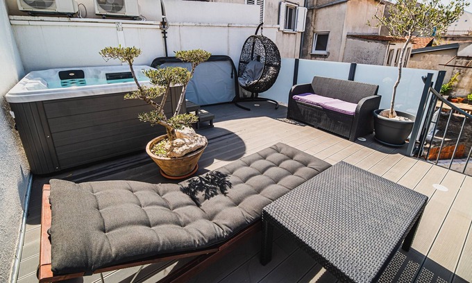 Vodice Apartment | 1 Duplex Apartment with Balcony and Terrace - Downtown Luxury Apartments with Hot Tub