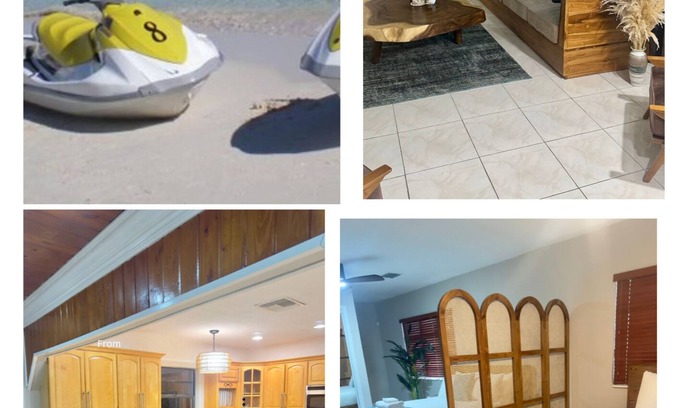 Bahamia West House | 1 King Bed & 2 Queen Beds 1.5 miles from beach