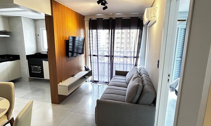 Caicara Apartment | 1 min from the beach with pool, air conditioning, pet and kids area. Gym/games room