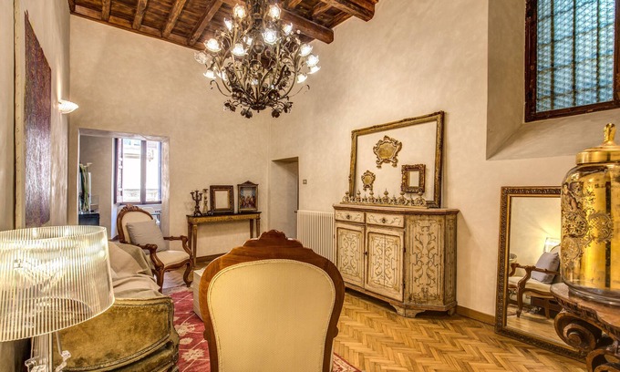Rione VIII Sant'Eustachio Apartment | 1 Min to Pantheon – Designer 2BR Apt with 3 AC + Elevator
