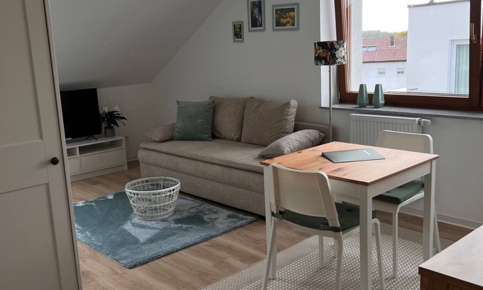 Salmbach Apartment | 1 room attic studio, bright and cozy. Ideal for 1 person