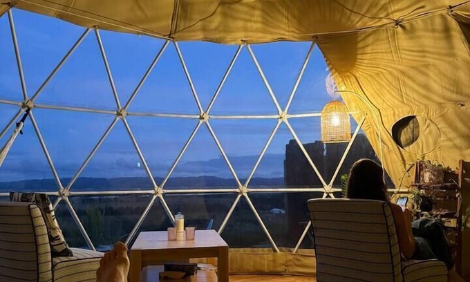 Ruakaka RV Rental | 1. Waipū luxury eco glamping in offgrid geodesic dome