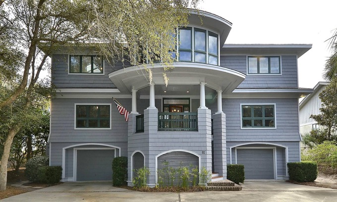 Palmetto Dunes House | 10 Iron Clad- Luxury Ocean Front Home, 6 Br, 6.5 Ba- Private Beach Access
