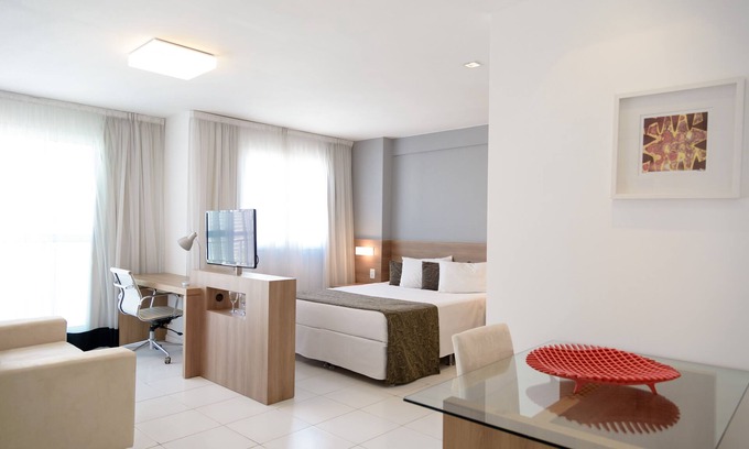 Jacarepagua Apartment | 10 Verano Stay Flat with garage (wi-fi, garage and kitchen)