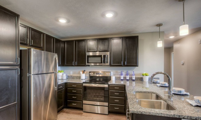 Fremont Apartment | 102-Fremont Oasis, Vegas-Style Pool & Clubhouse!