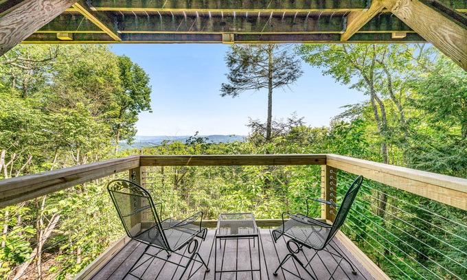 Beech Mountain House | 12-acre mountain-view retreat with private hot tub, fireplace & club pool access