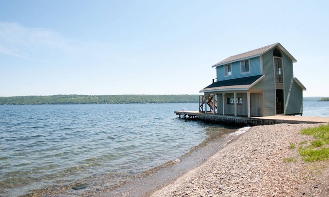 Trumansburg House | 120 Feet of Private Beachfront