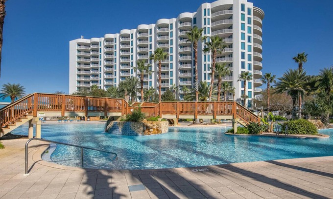 Indian Bayou Condo | 1411 | Walk to Morgans! Tropical Pools & Amenities Galore!