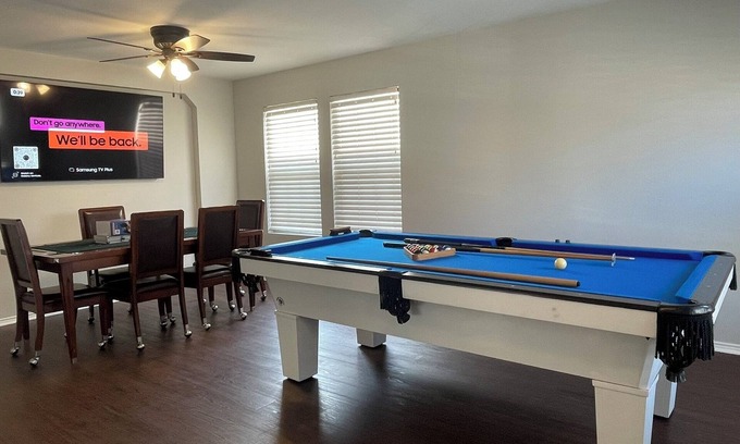 Wetmore House | 155” theater 6 bed pool/poker table bed downstairs