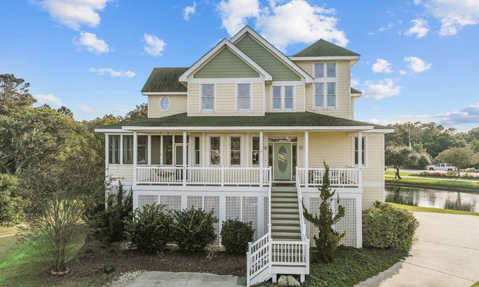 Buck Island House | 1603 - Bare Feet Retreat, 4-bed 3.5-bath home in Corolla, pet friendly, hot tub, sleeps 10