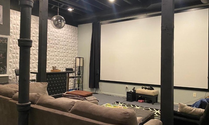 Benson House | 160inch Home Movie Theater- Great for movie night!
