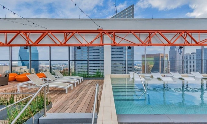 Downtown Dallas Apartment | 16th FL Bold CozySuites w/pool, gym, roof #2