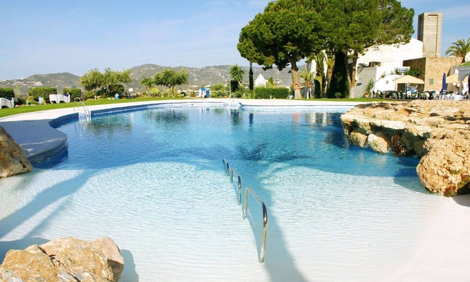 Nerja Apartment | 180° panoramic sea view, 23m² south terrace, WiFi, 2 air-conditioning, fireplace