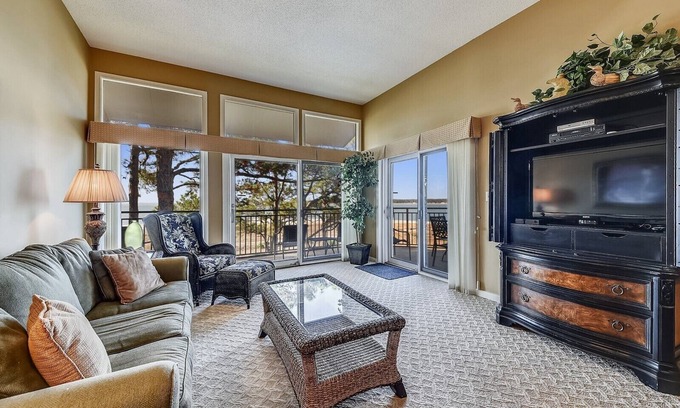 South Beach Villa | 1839 Beachside Tennis ~ Panoramic Water Views from Sea Pines Villa