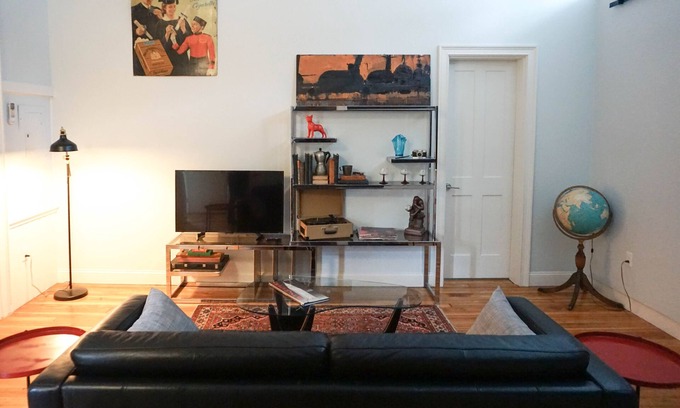 Federal Hill Apartment | 19th Century Spacious Schoolhouse Apartment