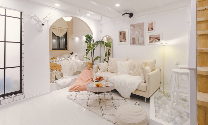 Jing'an House | 1bed Cozy French Chateau 2 Mins from Metro Line 2, Jing'An Temple, Kerry Center