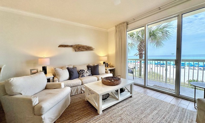 Miramar Beach Condo | 1st Floor! CELADON BEACH ~$1190 Sept 6-13 ~2 Private Parking Spaces~FREE Beach Chair Service!