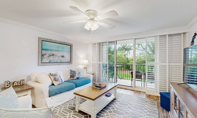 Folly Field Condo | 1st Floor Condo with Pools,Hot tub, 100 yards to Beach, Tennis/Pickleball Courts