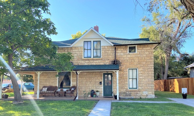 Hays Apartment | 1st Floor Historic Limestone Property Downtown
