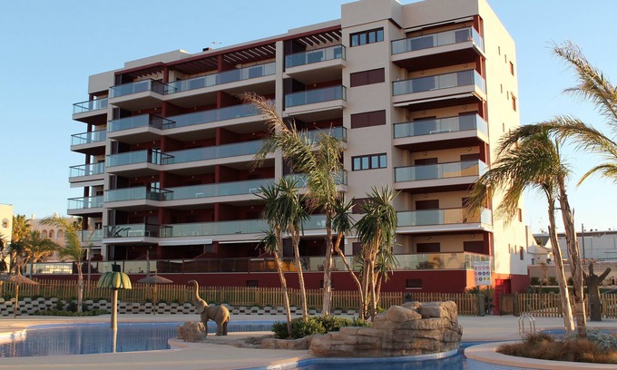 Mil Palmeras Apartment | 1st line, terrace with sea view and swimming pool For 2 people
