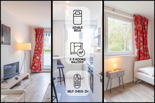 Kolonie Eichenweiler Apartment | 2-5 Zimmer, Balkon, Einzelbetten, Küche