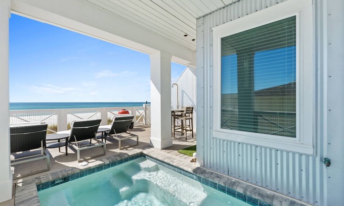 Crescent Beach House | 2 Beachfront Homes with Private Pool - Beachfront, 2 Pools - Sleeps 36 - Fav