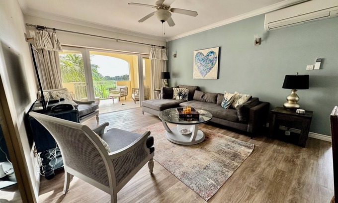 Callendar Condo | 2/Bed Condo, w/AC, Pools, Rooftop patio, 5 Min to Beach, in a gated community.