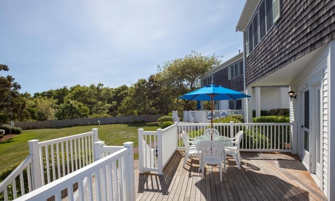 West Yarmouth Apartment | 2 Bedroom 2 Bath Townhouse, Green Harbor Resort, Rental Bikes, Garden