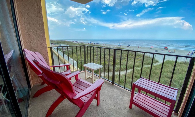 Crescent Beach Condo | 2 bedroom, 2 bath OCEANFRONT condo. Pool. Crescent Beach.
