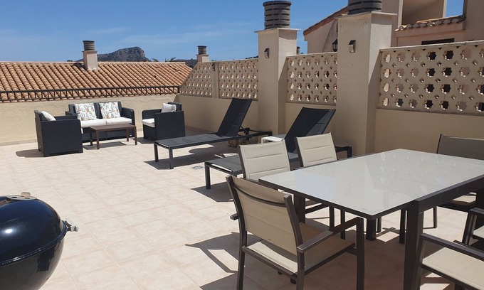 Diputacion de Rincon de San Gines Apartment | 2 Bedroom Bellaluz Apartment with large, private roof top Sun Terrace.