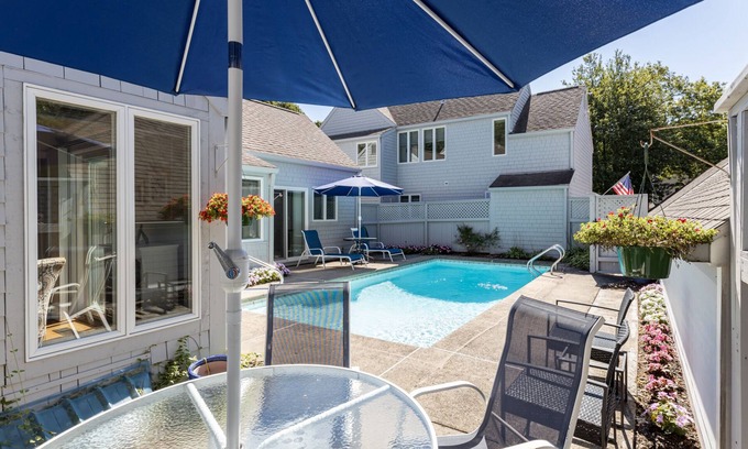 Mews Village Condo | 2-bedroom condo, private pool, 6-minute drive to Cape Cod Beaches