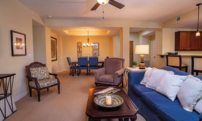 St. Augustine Condo | 2-BR large balcony- large fully equipped kitchen- comm pool & hot tub!