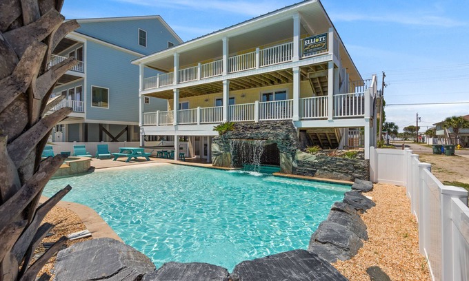 Cherry Grove Beach House | 2 Night Minimum Stay in Off Season - Pet Friendly 8BR Oceanfront Home in Cherry Grove, Game Room & Beautiful Pool (ISLELAG)
