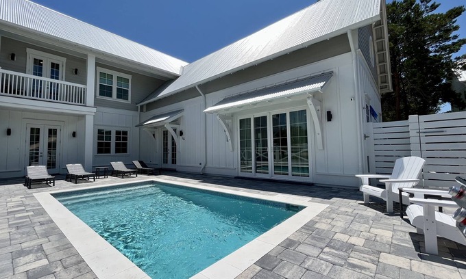 Gulfview Heights House | 2 Palms Beach House 🏖LUXURY Blue Mtn🏖Priv Pool🏖Bikes🏖Sleeps 12🏖Bonfires thru 8/12