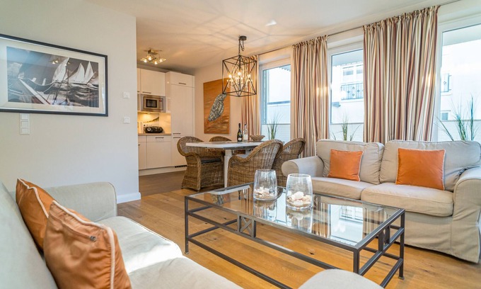 Westerland Apartment | 2-room first floor apartment with terrace. - Only 300 meters to the beach!
