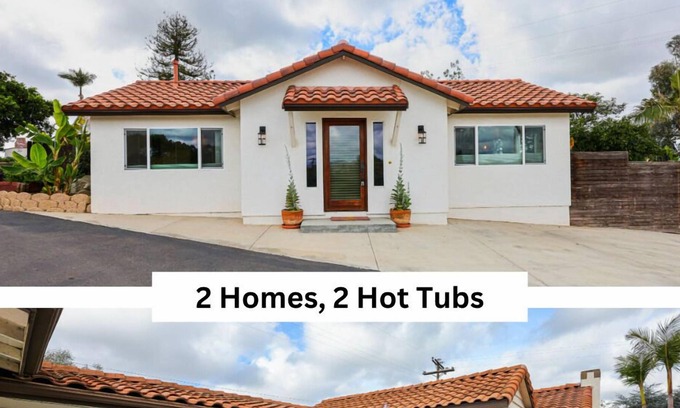 Vista House | 2 Separate Homes w 2 hot tub - The Vineyard Retreat - New listing