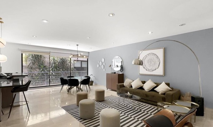 Roma Norte Apartment | 20-202 Elegant 2BR-Roma Norte, parking 24-7 Security