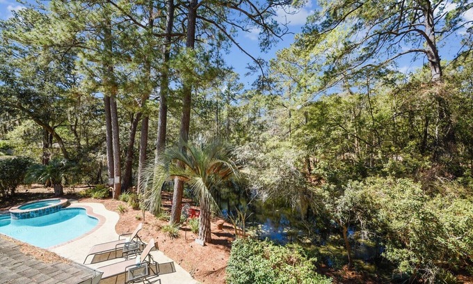 Heritage Woods House | 20 Gunnery ~ Private Home with Outdoor Kitchen, Pool and Lagoon Views