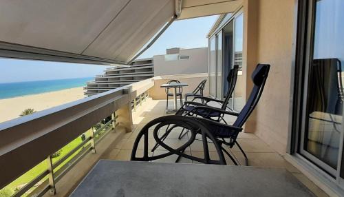 La Cote Radieuse Apartment | 20 m2 de terrasse face à la mer à Canet en Roussillon