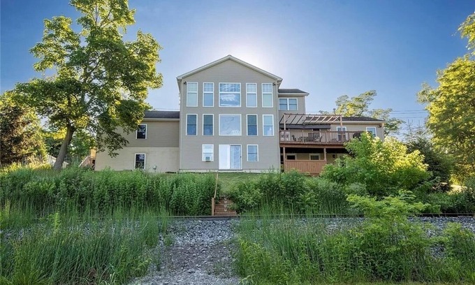Town of Aurelius House | 200' of private waterfront, hot tub & kayaks