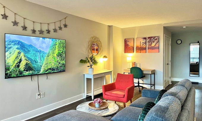 Crystal City Apartment | 🌸 2B2B Balcony Luxury High-Rise 🎹Piano Near DC 5min