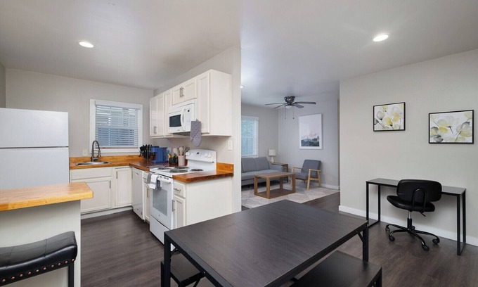 Southtown Apartment | 2BR Downtown Flat Insurance & Relocation Housing Fast Wi-Fi 30+ 30+ days
