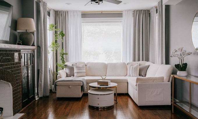 Cragin Apartment | 2BR Sleeps 7 Coffee Station Backyard w/Grill