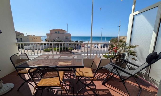 Palavas-les-Flots Apartment | 2BR Terrace SEA VIEW I Parking I Air-Cond.