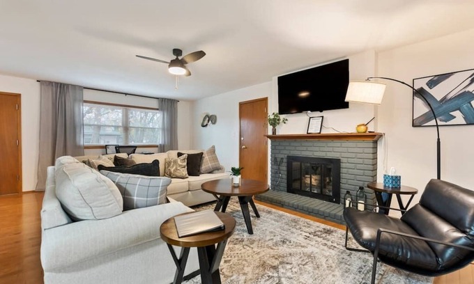 Wichita House | 3 Bed 2 Bath Home w/2 Car Garage & Fitness Room