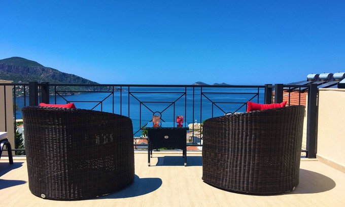Kalkan Villa | 3 Bed, 4 Bath Villa Sultaniye, Kalkan Old Town Private Pool & Stunning Sea Views